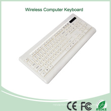 White Color Ultra-Thin Mini Wireless Keyboard